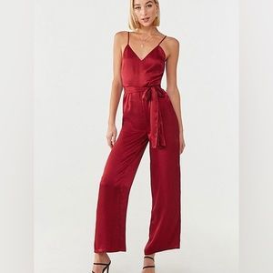Forever 21 Ruby V-Neck Jumpsuit in Size M